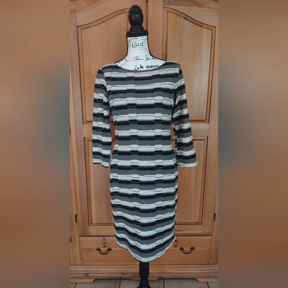 Black/White/Gray Dress